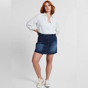 NWT FRYE Denim Skirt Womens 16